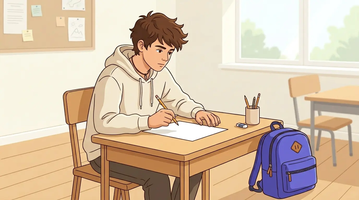 Esempio di scheda di autovalutazione compilata da uno studente della scuola secondaria