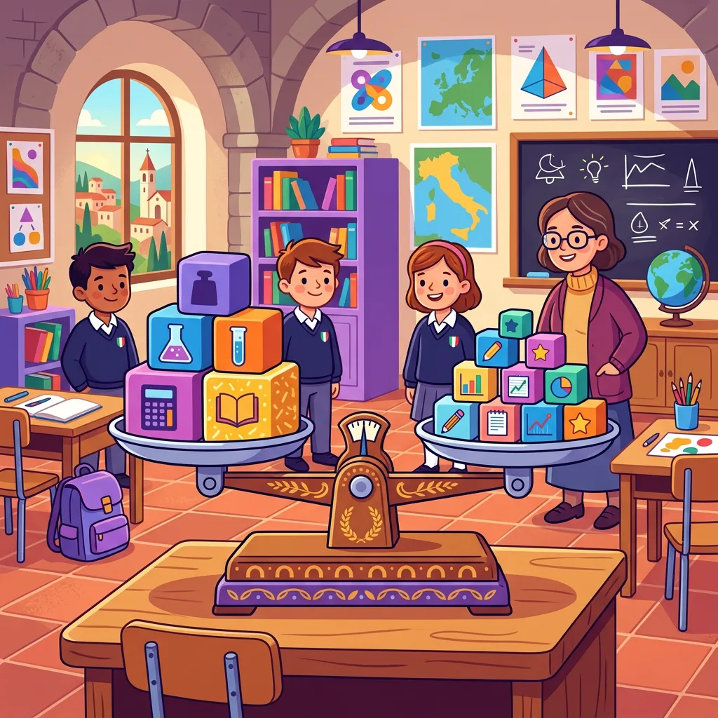 Esempio di calcolo della media ponderata dei voti con tabella pesi e risultato