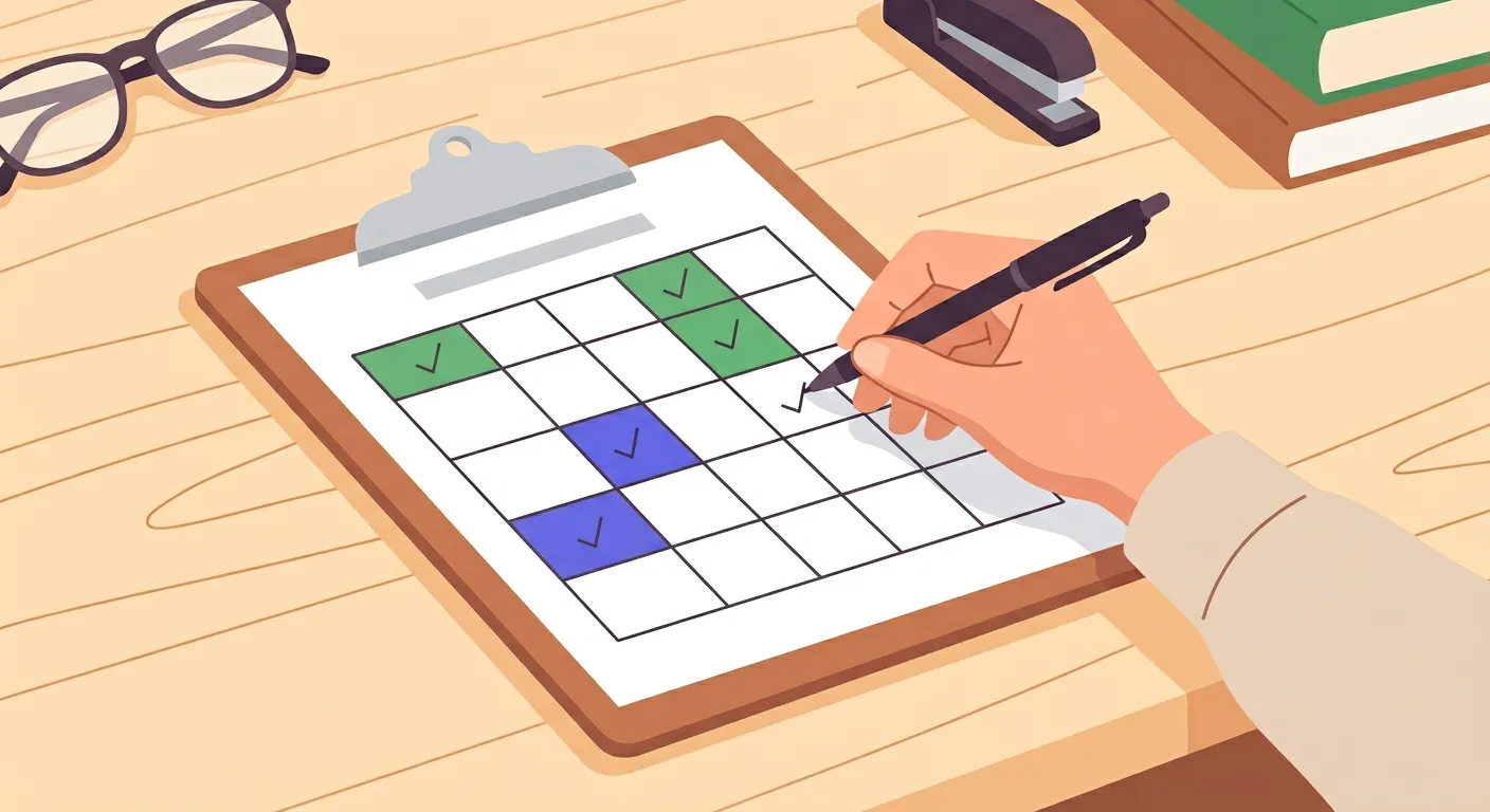 Esempio di griglia di valutazione compilata per una verifica di storia