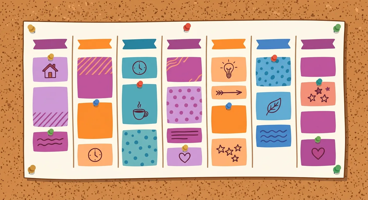 Docente che pianifica la settimana didattica con calendario e appunti organizzati