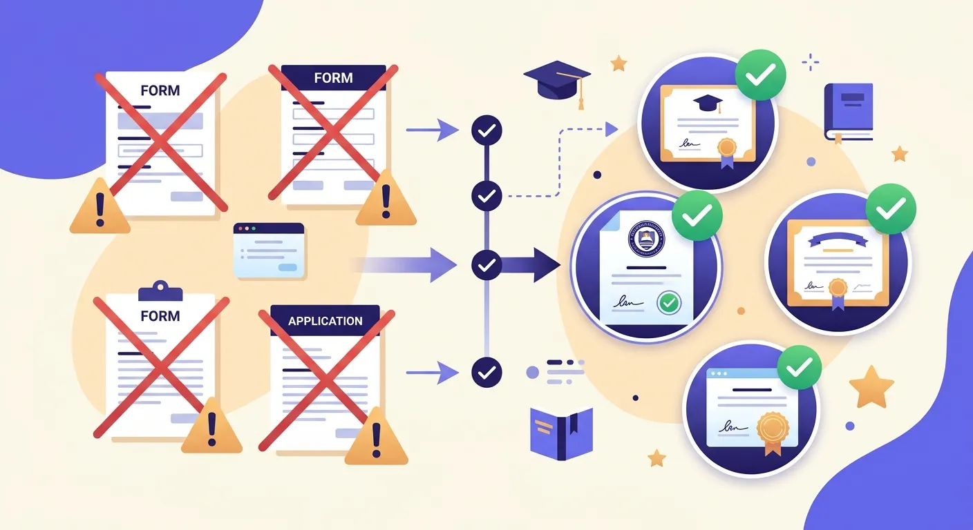 Lista visiva dei cinque errori più comuni nella compilazione del PDP a scuola