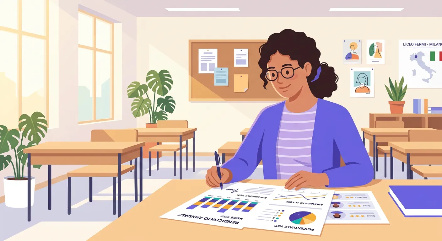 Esempio di relazione finale docente compilata con andamento didattico disciplinare