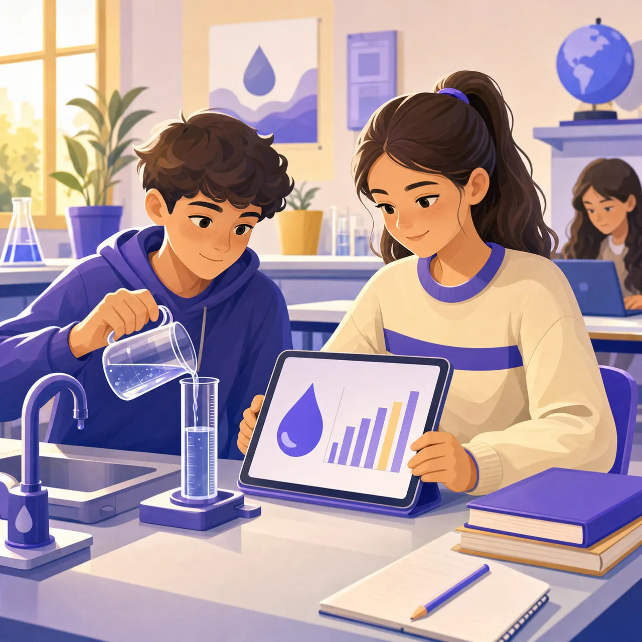 Studenti delle medie misurano i consumi idrici per un progetto di educazione civica legato all'Agenda 2030