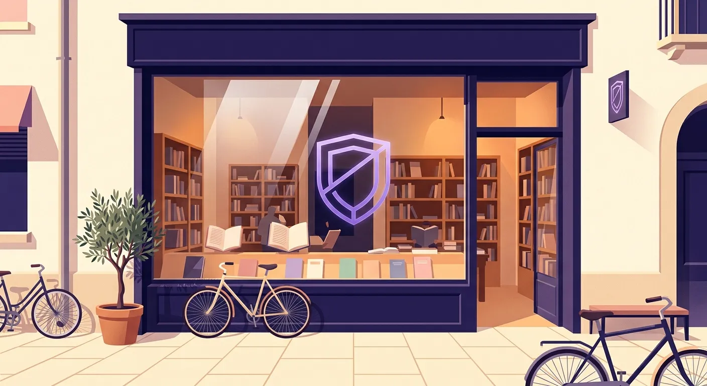 Vetrina libreria italiana con logo carta del docente accreditato per acquisti formazione