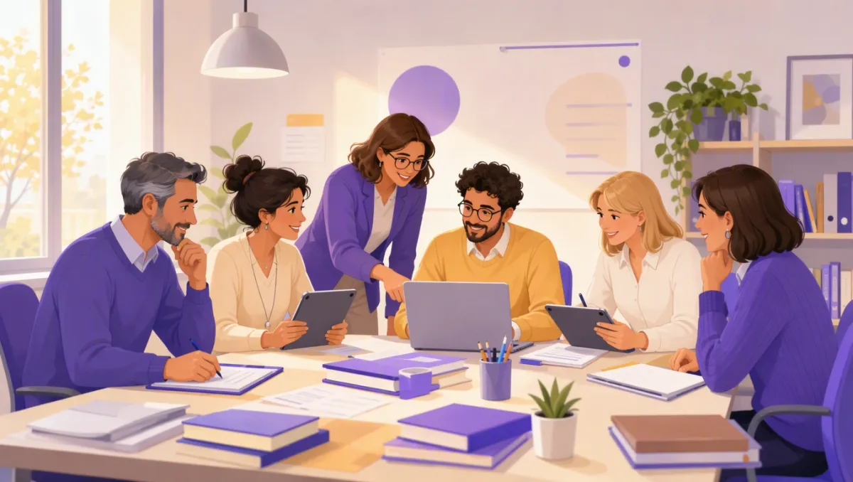 Consiglio di classe riunito in sede di scrutinio finale che compila insieme la certificazione delle competenze degli alunni