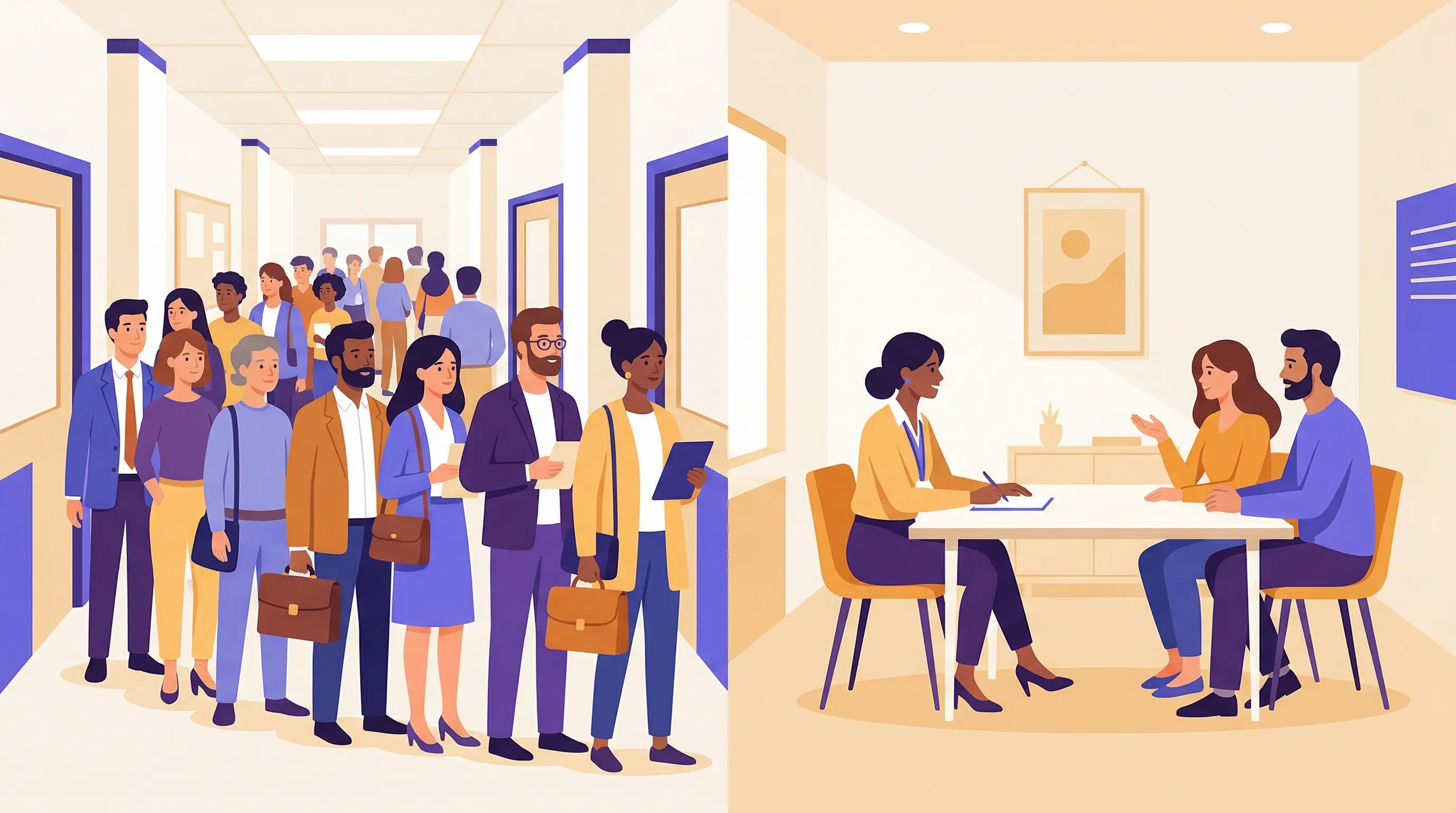 Confronto tra il ricevimento generale scolastico e il colloquio individuale docente genitori