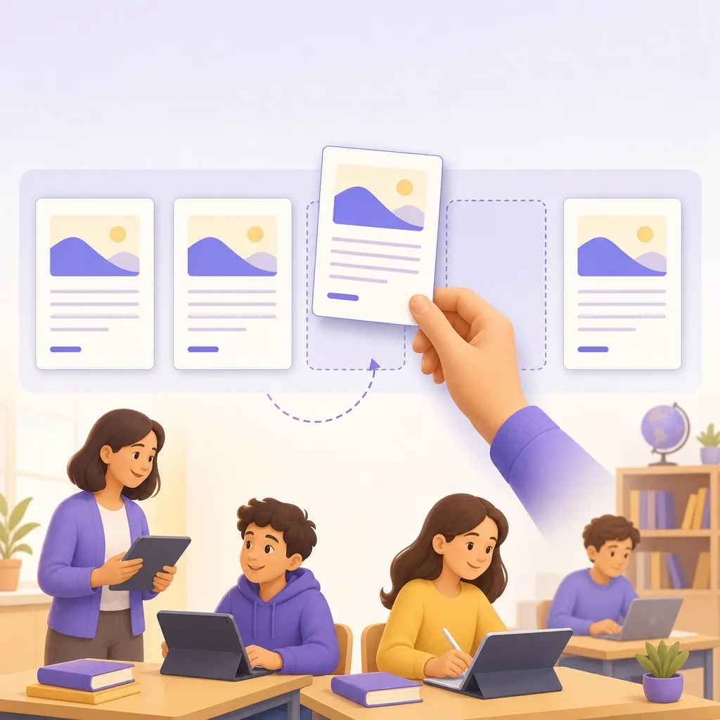 Miniature di documenti PDF riordinate con il trascinamento prima dell'unione in un file unico