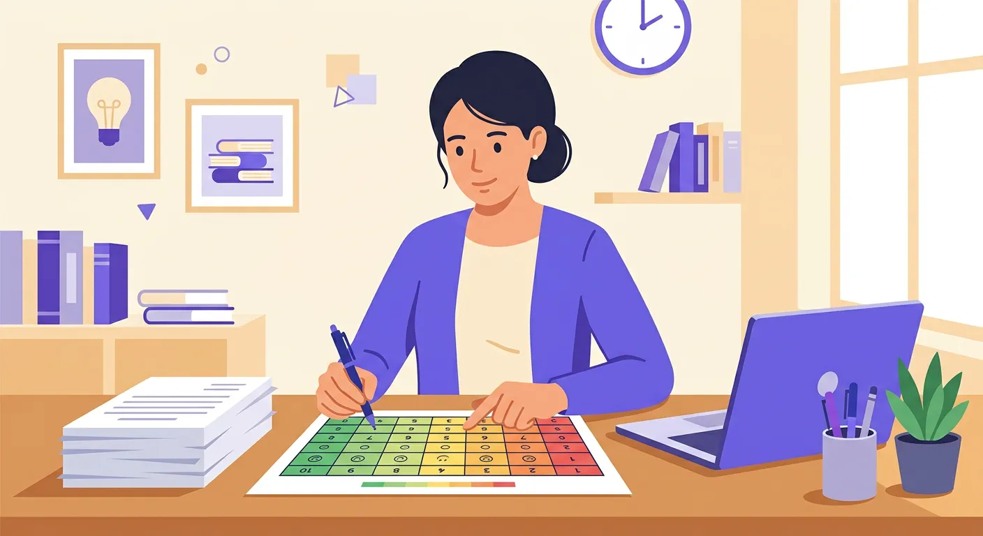 Esempio di griglia di valutazione compilata con livelli e punteggi per una verifica scolastica