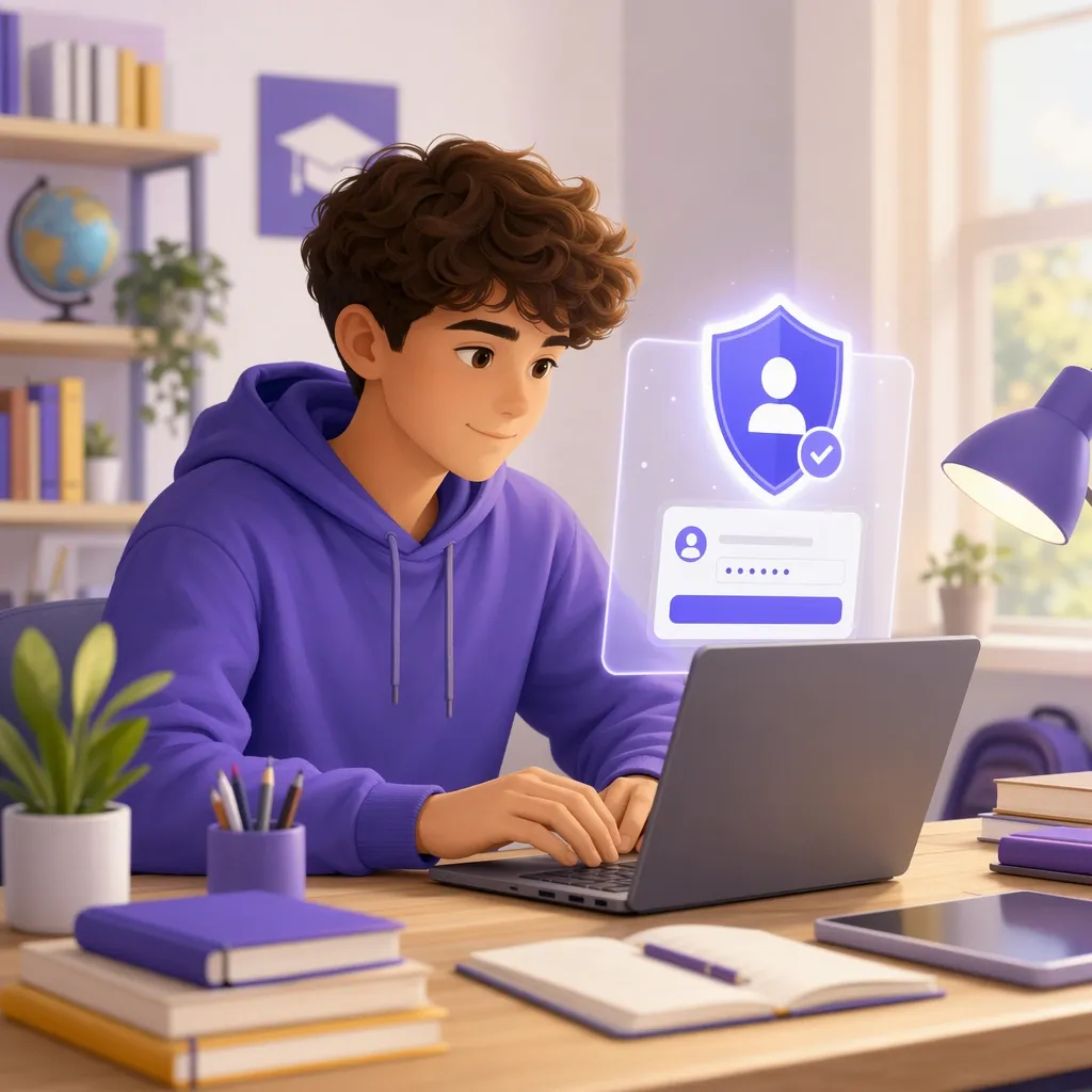 Studente accede alla piattaforma UNICA con identità digitale per compilare il curriculum
