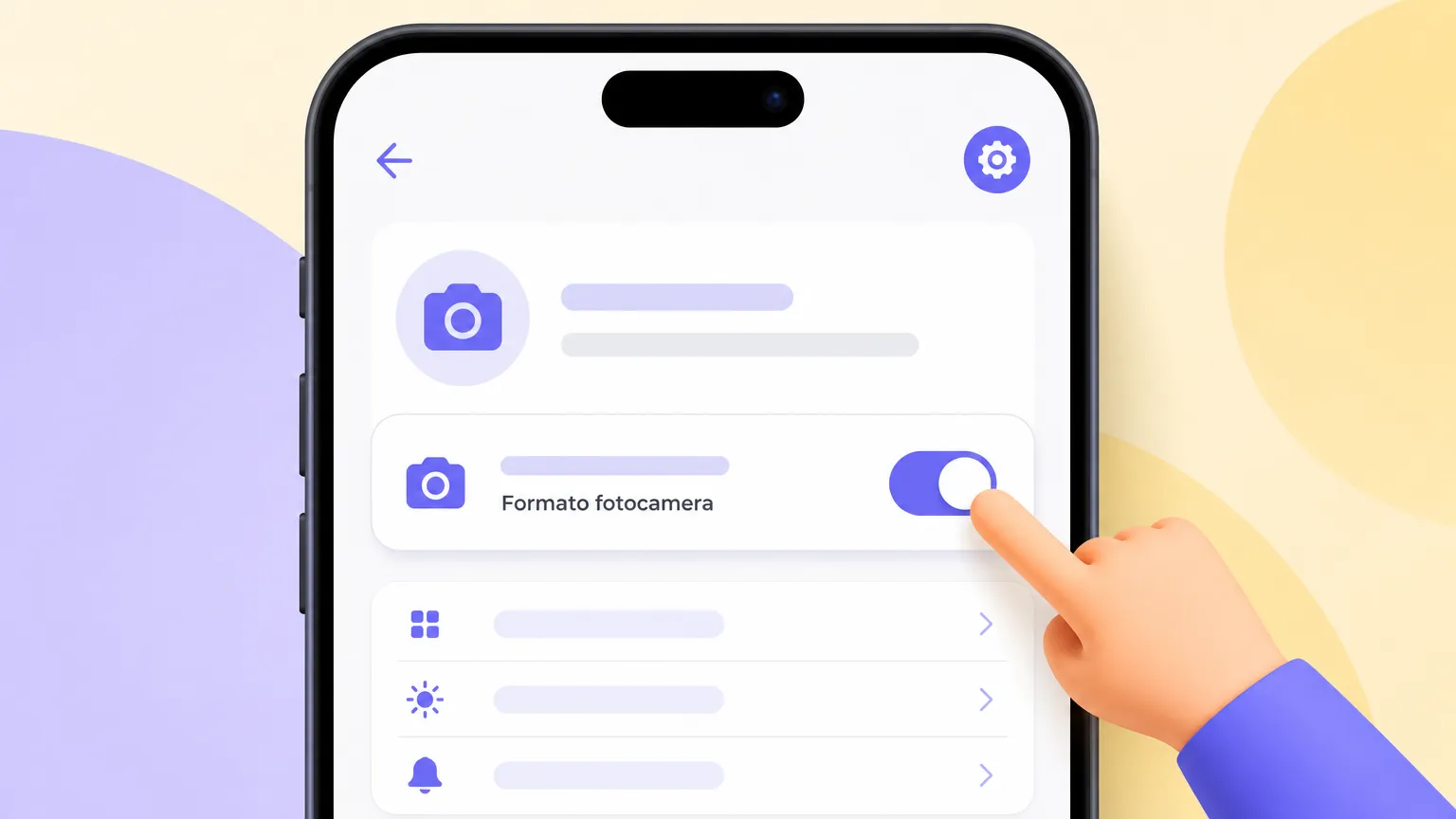 Impostazione del formato foto del telefono su Più compatibile per salvare in JPG invece che HEIC