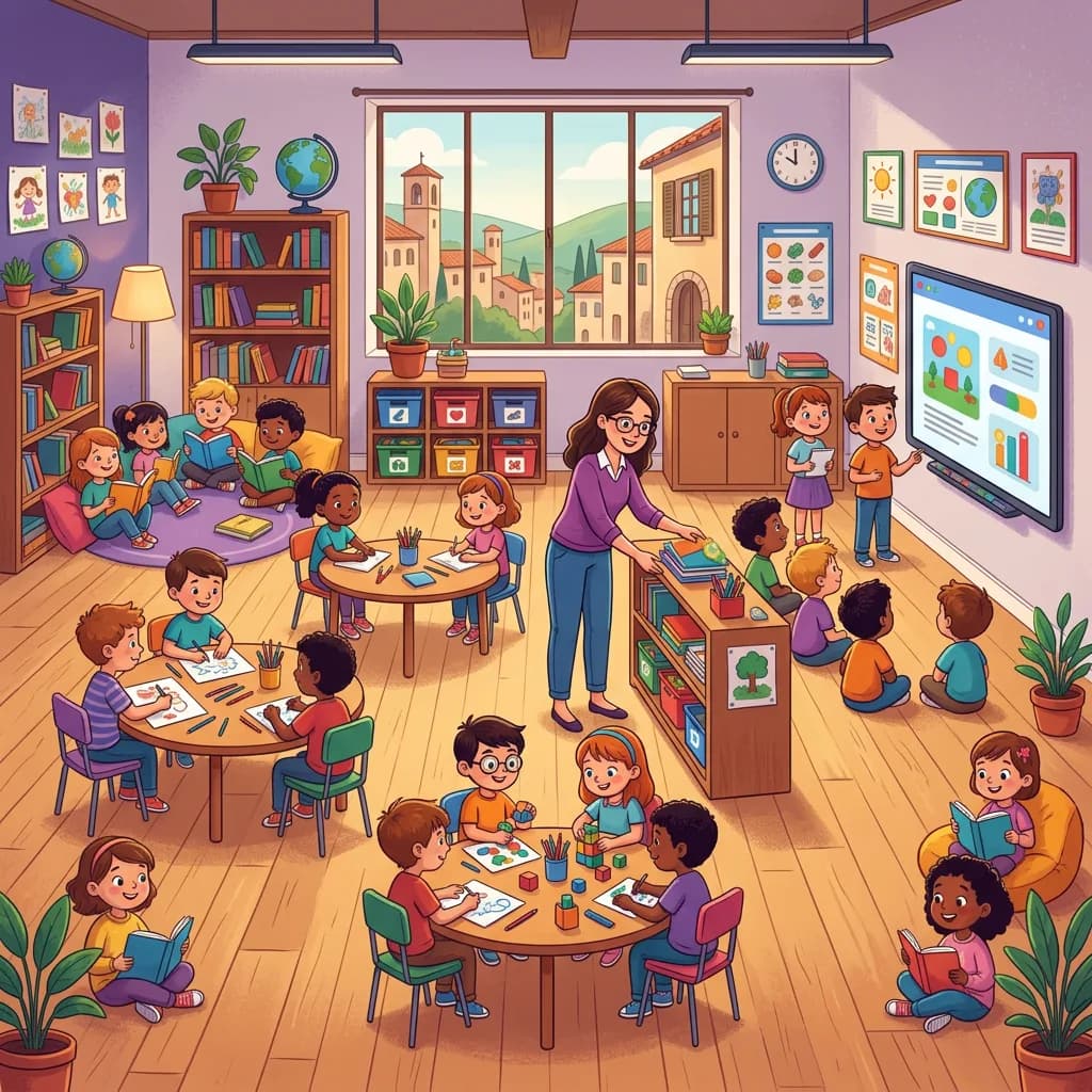 Schema delle cinque aree della gestione della classe: regole, relazioni, organizzazione, prevenzione, intervento