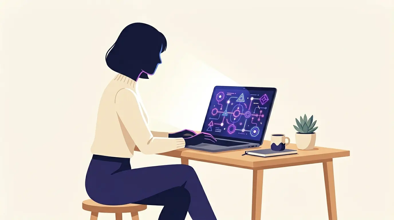 Docente che configura una nuova classe virtuale su Google Classroom al computer