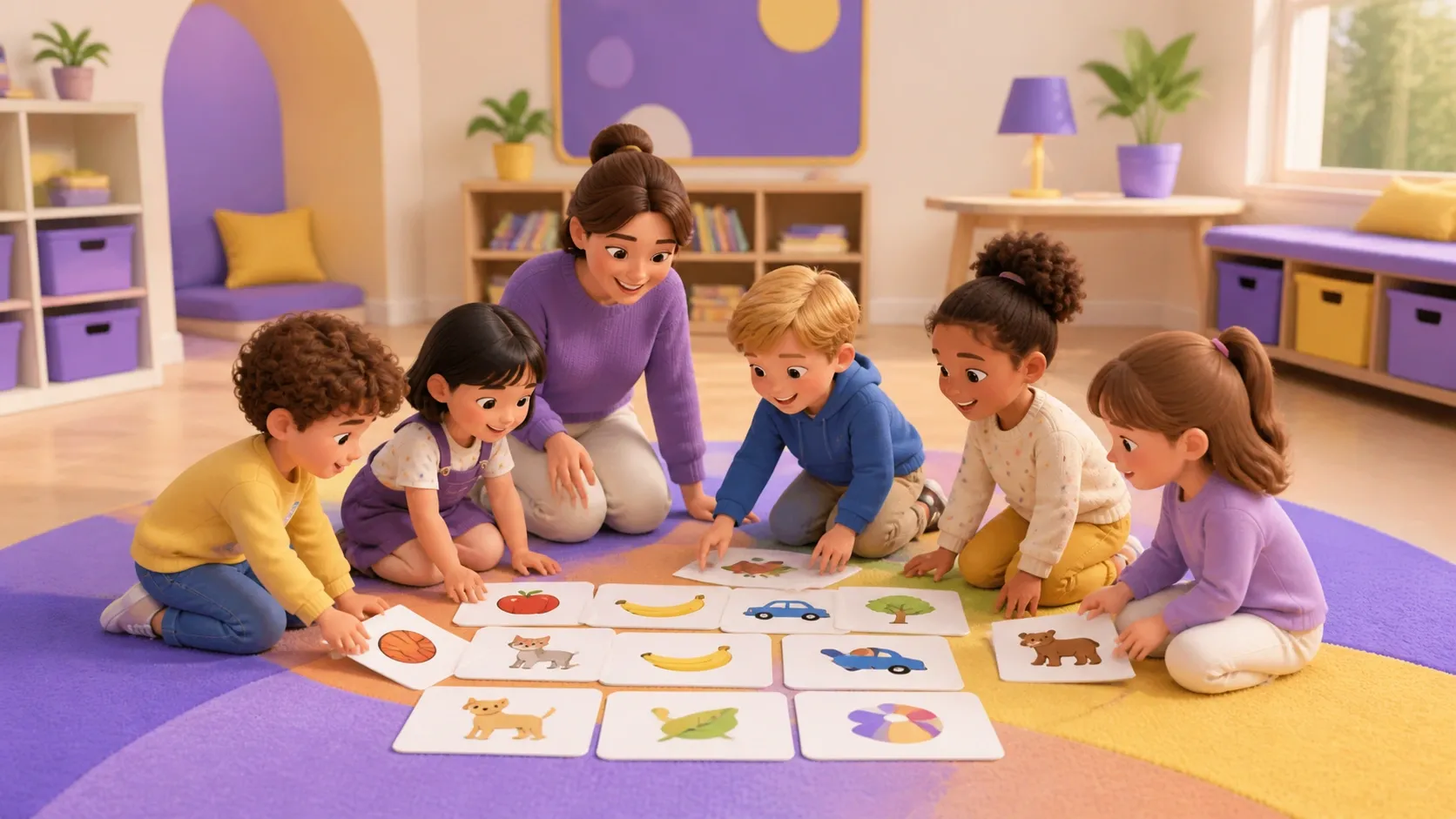 Bambini di primaria che compongono storie con carte illustrate: l'italiano appreso per immagini