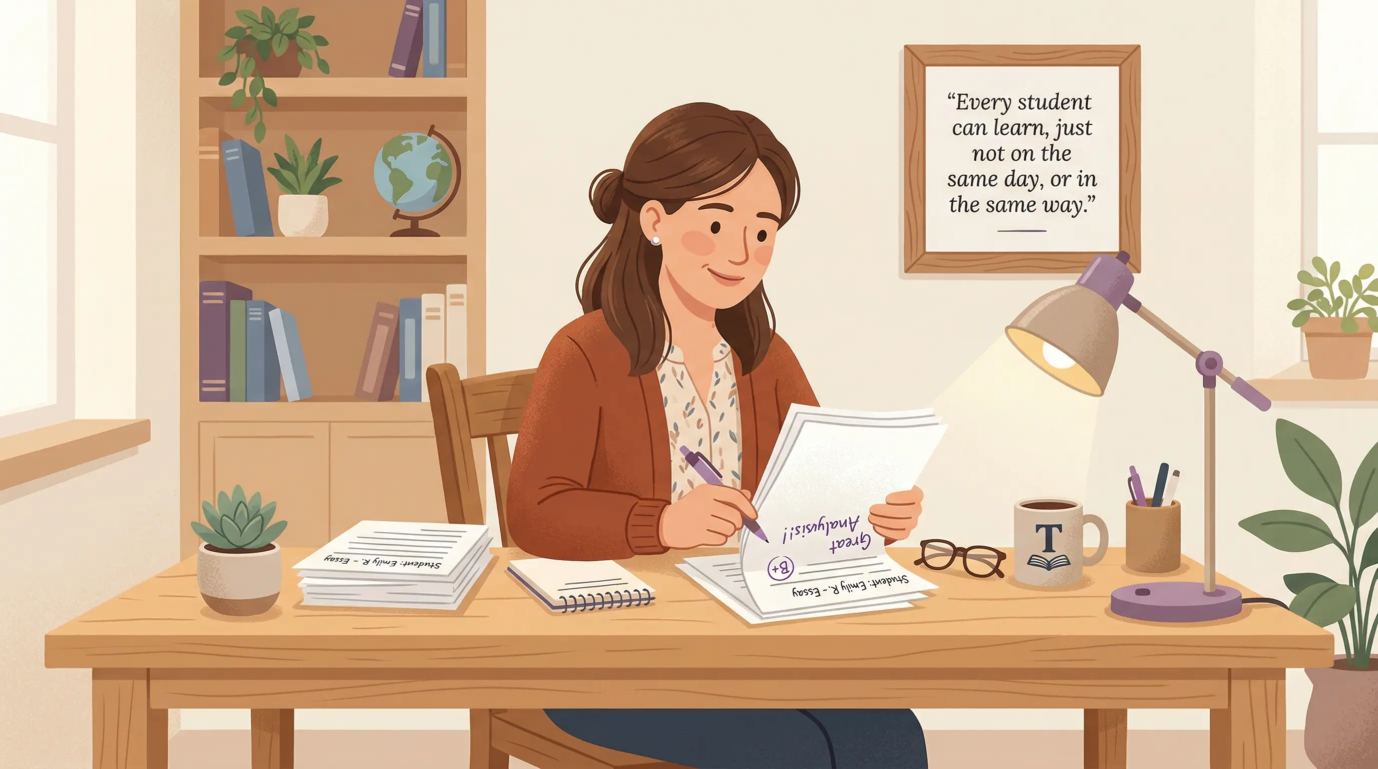 Docente di scuola superiore che gestisce un provvedimento disciplinare con lo studente