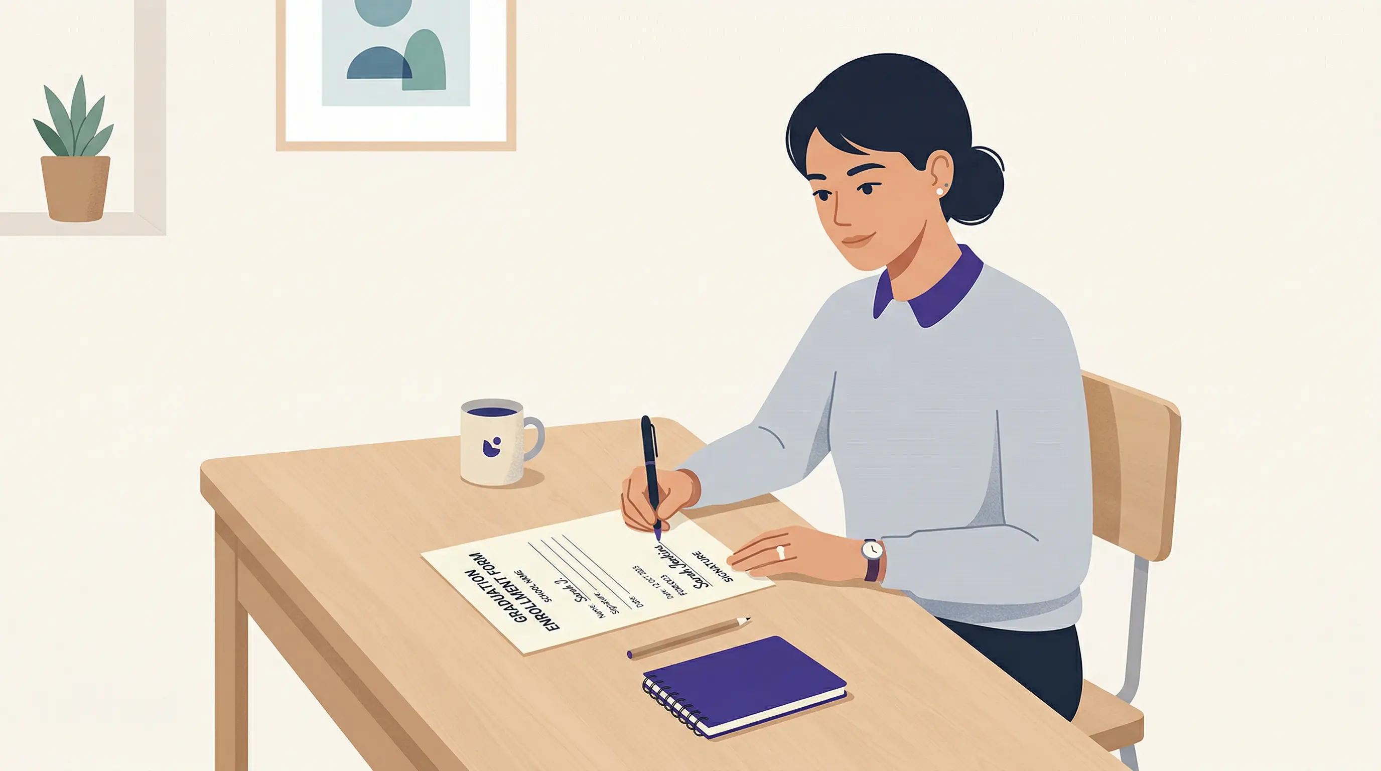 Studente maggiorenne alle superiori che firma autonomamente un documento scolastico