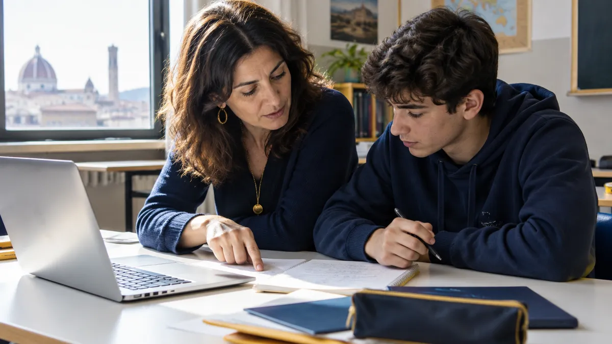 Docente tutor FSL e studente progettano insieme il percorso formativo personalizzato al computer