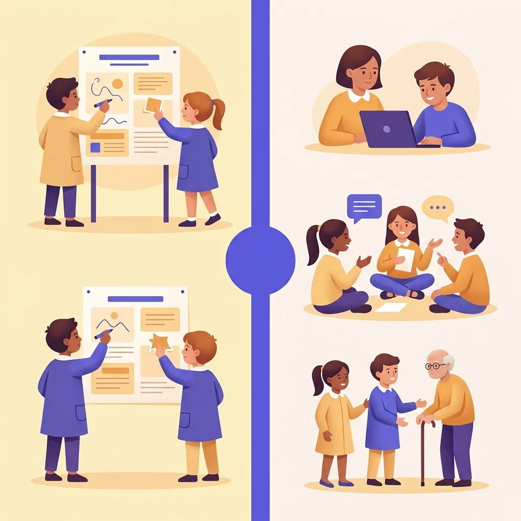 Confronto Project Based Learning con altre metodologie didattiche attive su tabella visuale