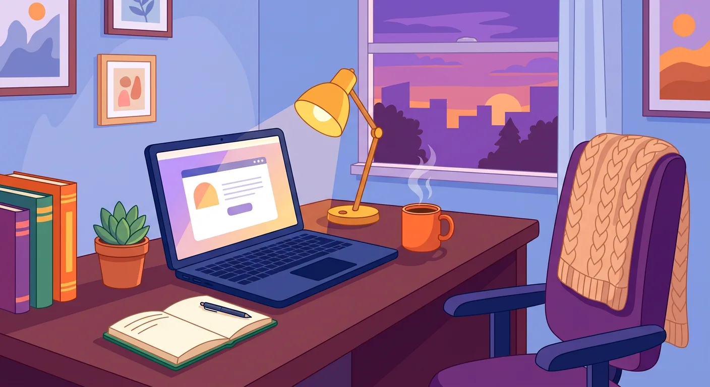 Docente soddisfatto che usa un registro elettronico gratuito su laptop