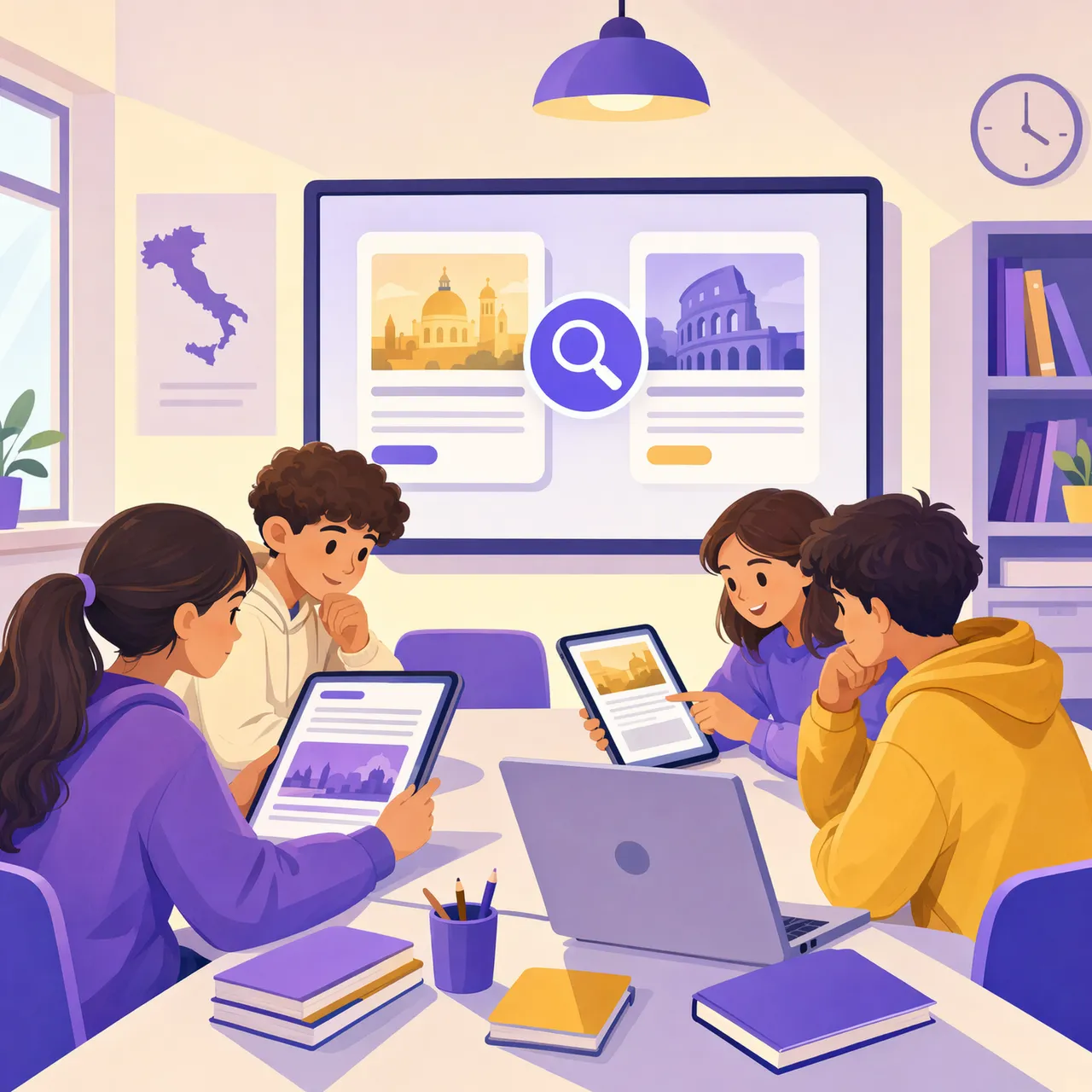 Studenti delle medie verificano le fonti online in una UDA di cittadinanza digitale contro le fake news